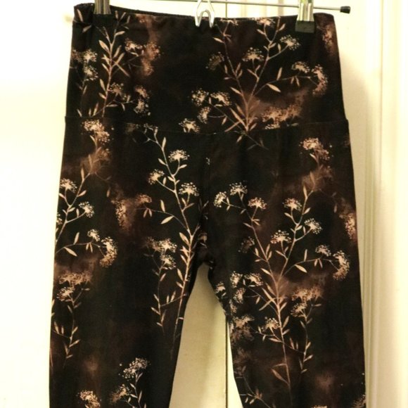 High Waisted OS Brown Fall Leggings - Picture 1 of 6